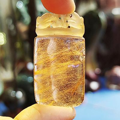 Mặt Thạch Anh Tóc Vàng